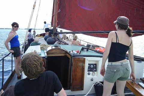 Schiff 990038 � paviljoentjalk Leiden � Zeiltjalk Vrouwe Fortuna