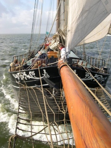 Schiff 990068  2-mast klipper Harlingen  Aldebaran